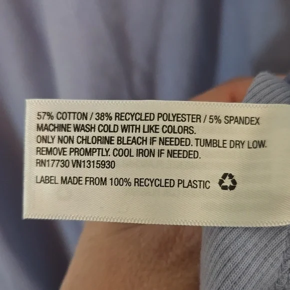 Wild Fable | NWT Blue Ribbed Jersey Skater Dress Size XL - Picture 10 of 10